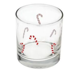 Dollar Tree set of 4 Candy Cane Glass Tumbler